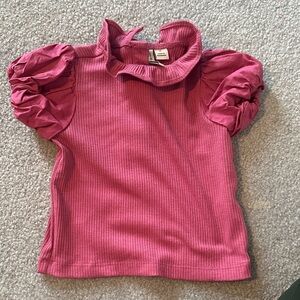 Janie and Jack Fuchsia Ruffled Kids Blouse
